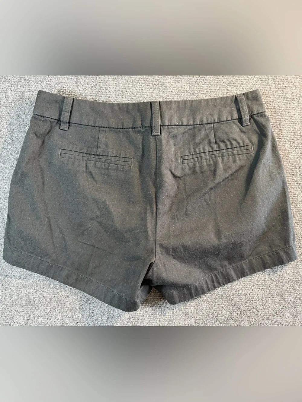 J.Crew Women's Size 6 Gray Broken-In Chino Shorts 3